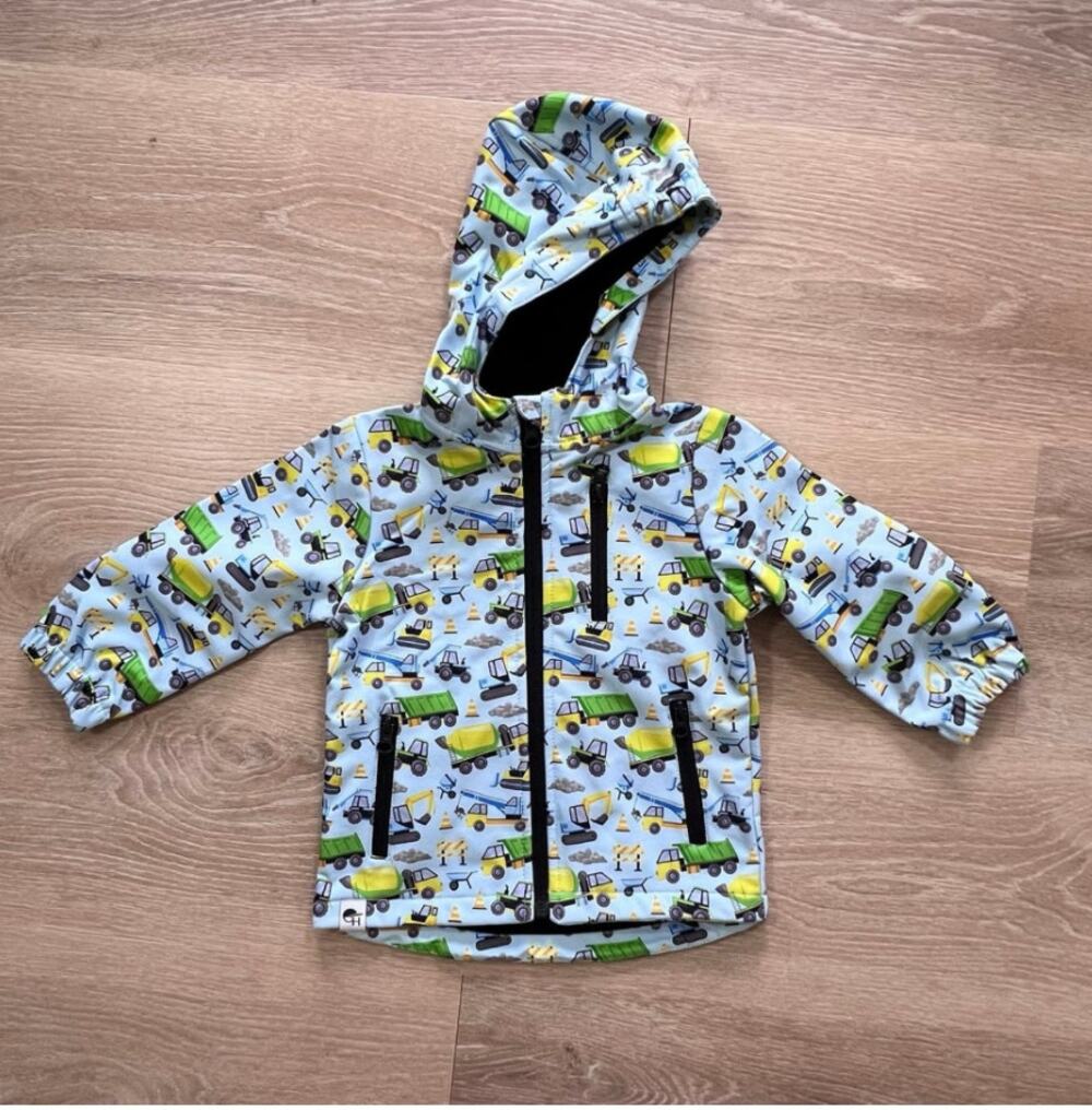 George Hats Toddler Boy Blue Construction Jacket - Size 18-24m